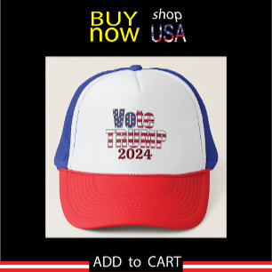 GORRA DE CAMIONERO VOTA A TRUMP PRESIDENTE REPUBLICANO 2024 GRANDES E
