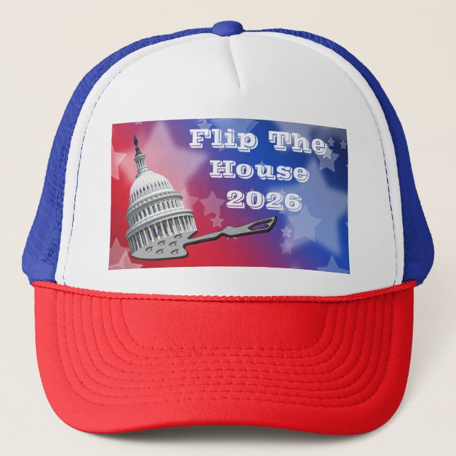 Gorra De Camionero Vota Azul La Cámara 2026 (Anverso)