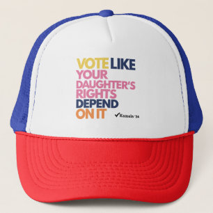 Gorra De Camionero Vota como si los derechos de tu hija dependieran d