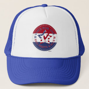 Gorra De Camionero Vota por la estrella roja, blanca y azul y la marc
