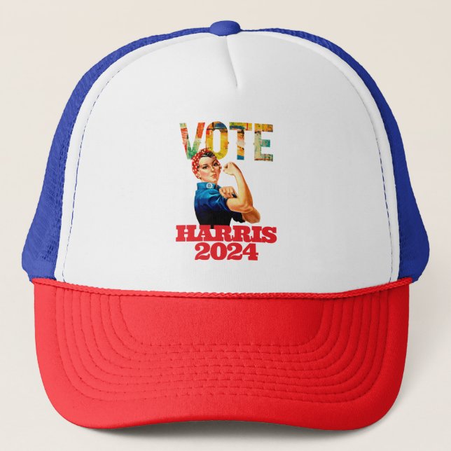 Gorra De Camionero Votación Kamala Harris 2024 Elecciones Presidencia (Anverso)