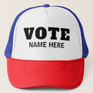 GORRA DE CAMIONERO VOTACIÓN PERSONALIZADA ELECTOR CANDIDATO ELECCIÓN