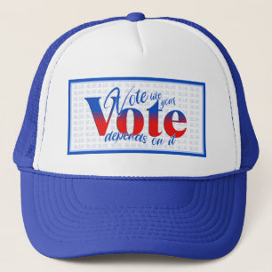 Gorra De Camionero Votar como tu voto depende de ello