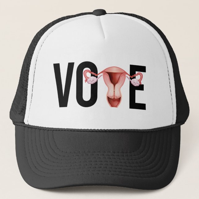 Gorra De Camionero Votar con tu útero (Anverso)