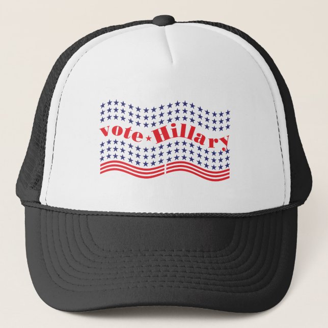 Gorra De Camionero votar por hillary (Anverso)