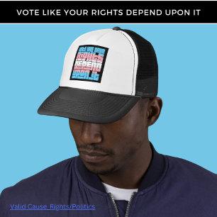 Gorra De Camionero Votar por los derechos transnacionales