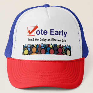 Gorra De Camionero Votar temprano