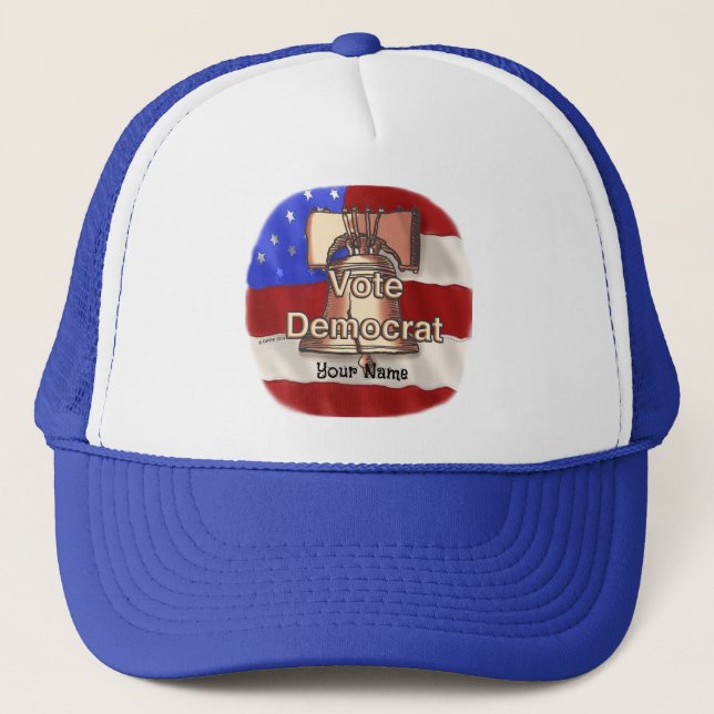 Gorra De Camionero Vote Demócrata (Anverso)