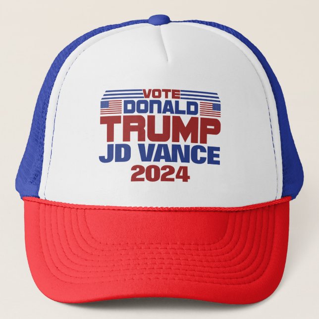 Gorra De Camionero Vote Donald Trump JD Vance 2024 (Anverso)