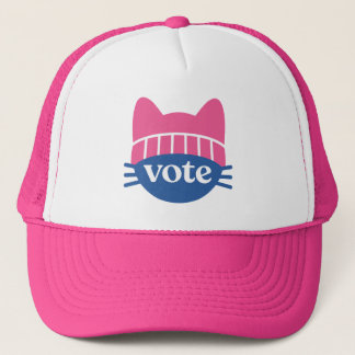 Gorra De Camionero Vote Kitty Pink