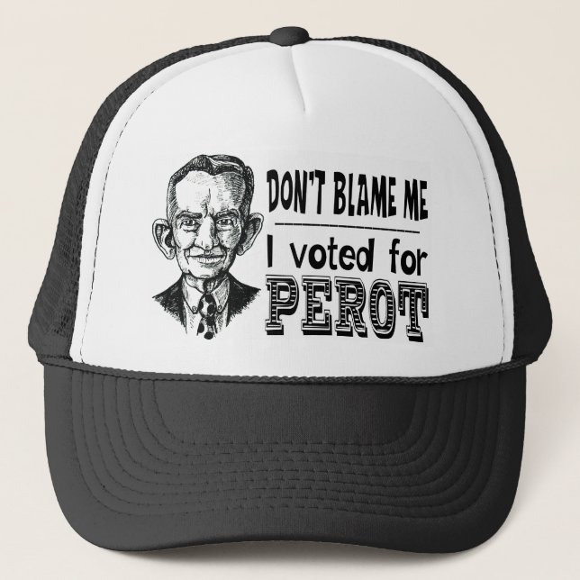 Gorra De Camionero Voté por PEROT (Anverso)