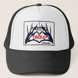 Gorra De Camionero "VOTÉ TRUMP" Skull Le Manda A Él Y A Ella