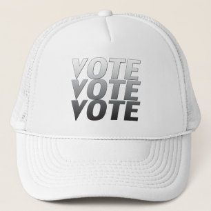 Gorra De Camionero "voto a voto" letras grises -