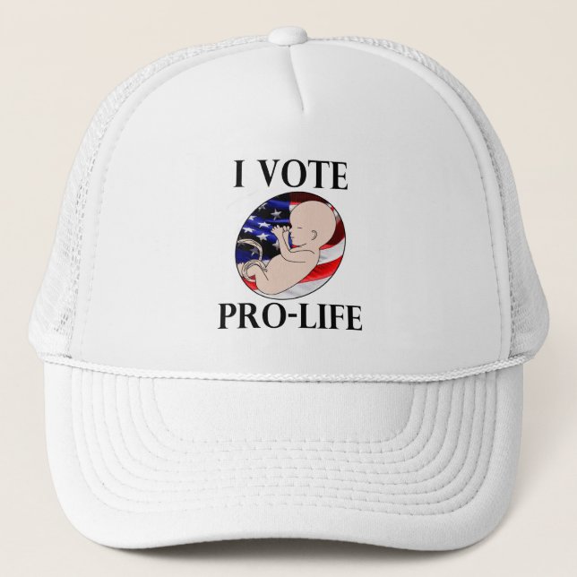 Gorra De Camionero Voto antiabortista (Anverso)