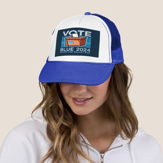 Gorra De Camionero Voto azul 2024 Cédula de votación Presidente Truck (In situ)
