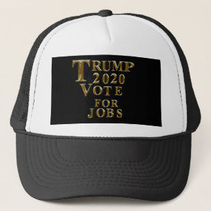 GORRA DE CAMIONERO VOTO DE TRUMP 2020 PARA EMPLEOS