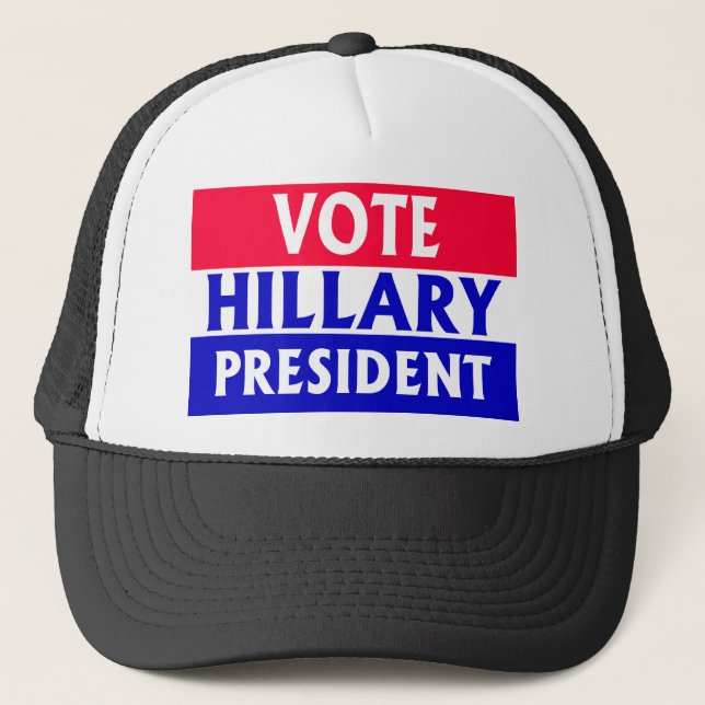 Gorra De Camionero Voto Hillary Clinton (Anverso)