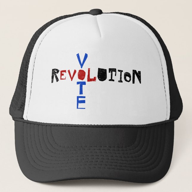 Gorra De Camionero Voto para la revolución (Anverso)