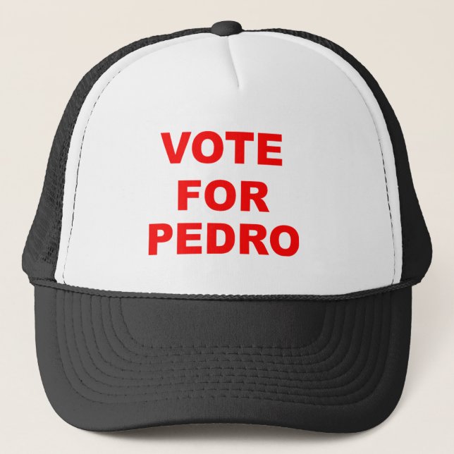 Gorra De Camionero Voto para Pedro (Anverso)