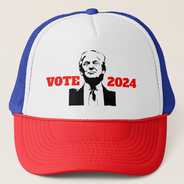 Gorra De Camionero Voto Trump 2024 (Anverso)