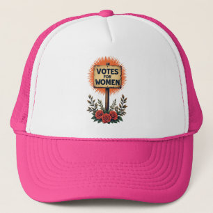 Gorra De Camionero Votos por Rótulo de protesta de mujeres ventilado