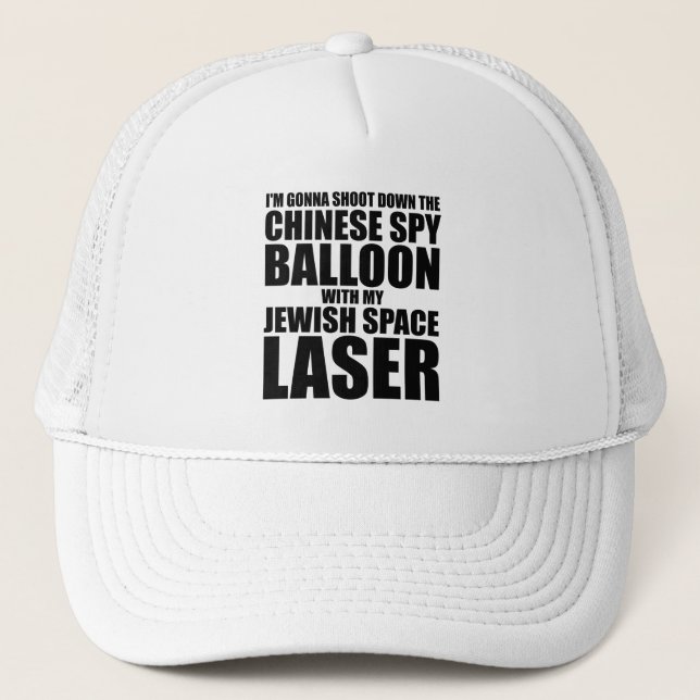 Gorra De Camionero Voy a derribar el globo espía chino (Anverso)