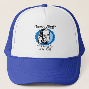 Gorra De Camionero Voy a ser un papá azul