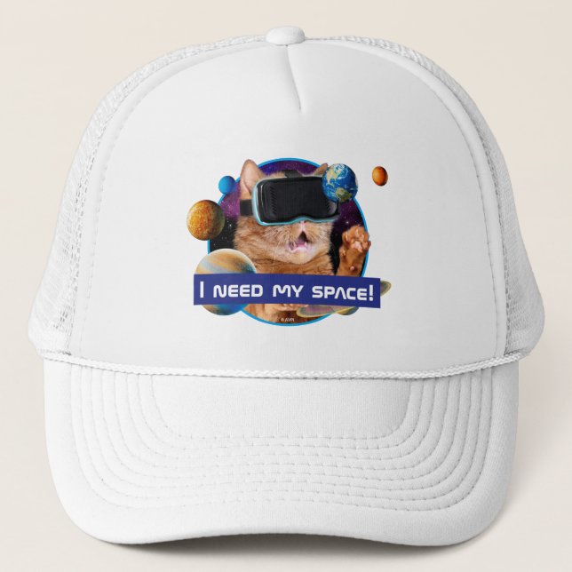 Gorra De Camionero VR Cat En El Espacio (Anverso)
