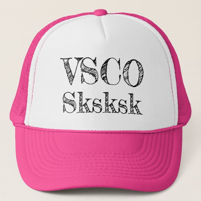 Gorra De Camionero VSCO sksksksksk (Anverso)