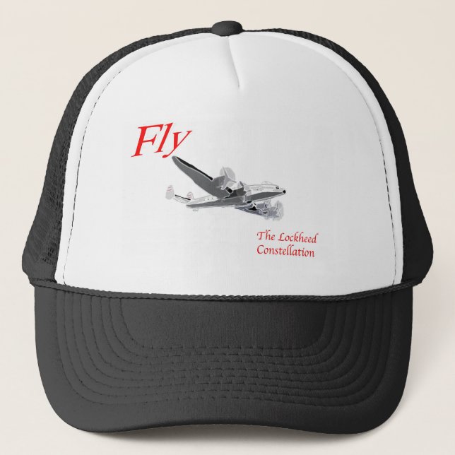 Gorra De Camionero Vuele la constelación de Lockheed (Anverso)