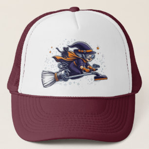 Gorra De Camionero Vuelo nocturno de derecha: Halloween con técnica d