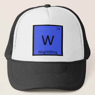 Gorra De Camionero W - Halterofilia Tabla Periódica de Química