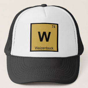 Gorra De Camionero W - Tabla Periódica de Química de Cerveza Weizenbo