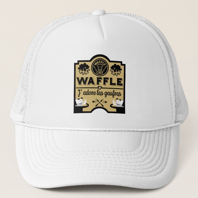 Gorra De Camionero Waffles de Bélgica (Anverso)