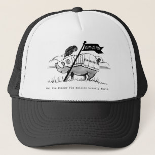 Gorra De Camionero Wai el casquillo del cerdo, ilustraciones por