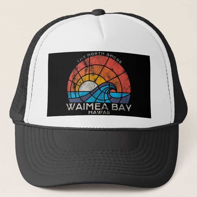 Gorra De Camionero Waimea Bay North Shore Hawaii (Anverso)