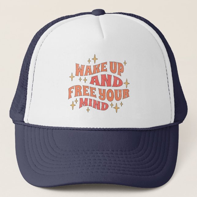 Gorra De Camionero Wake Up and Free your Mind (Anverso)