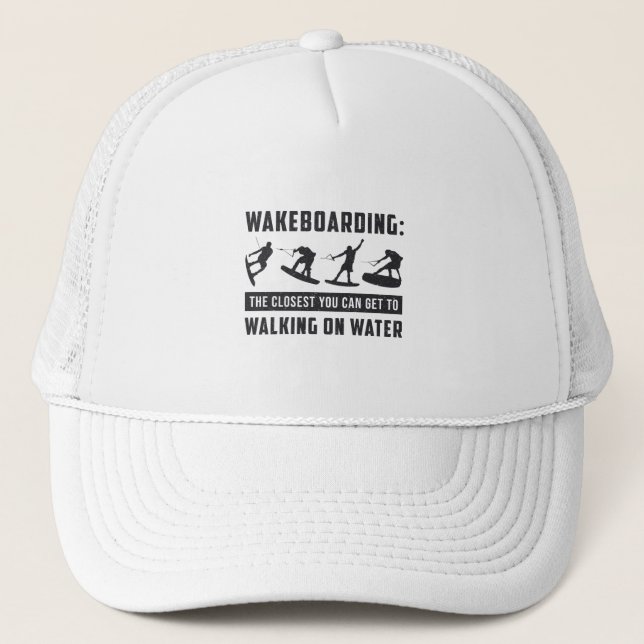 Gorra De Camionero Wakeboarder Wakeboard Caminando Por El Despertar D (Anverso)