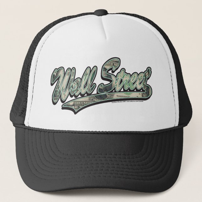 Gorra De Camionero Wall Street-Script-In-Bill (Anverso)