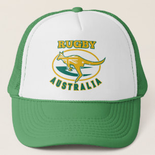 Gorra De Camionero Wallaby del canguro de Australia del rugbi