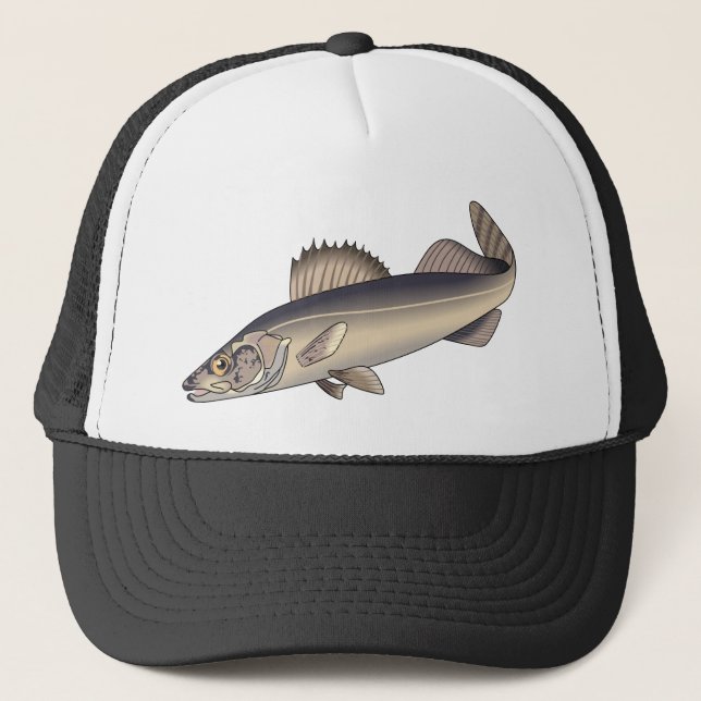 Gorra De Camionero Walleye Fish (Anverso)