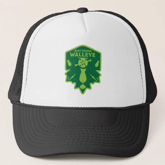 Gorra De Camionero Walleye Fishing Canada (Anverso)