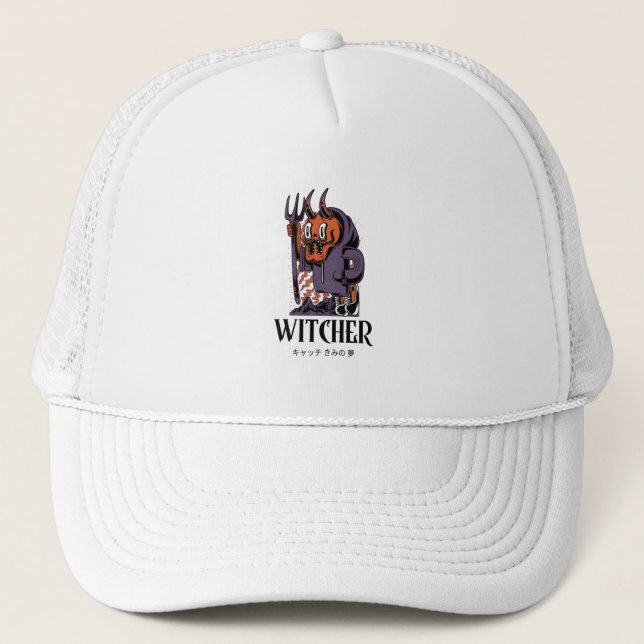 Gorra De Camionero Warlock - Funny Witcher Design (Anverso)