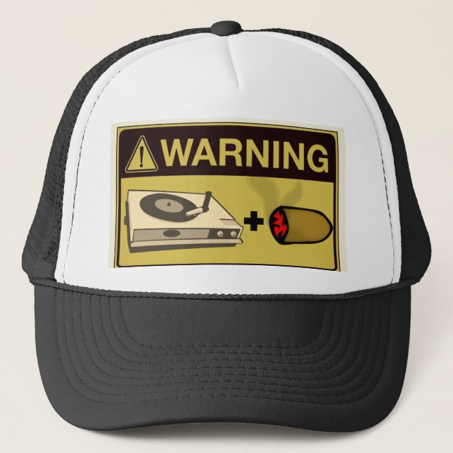 Gorra De Camionero Warning: Music Studio Party  (Anverso)