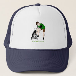Gorra De Camionero Warrior de fin de semana Funny Lawn mowing Persona