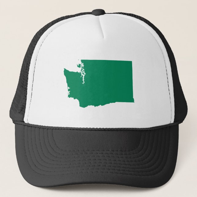 Gorra De Camionero Washington en verde (Anverso)
