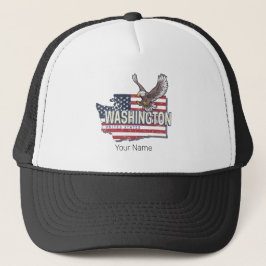 Gorra De Camionero Washington State United States Map USA Souvenir