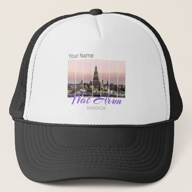 Gorra De Camionero Wat Arun Temple Bangkok Souvenir Sunset (Anverso)