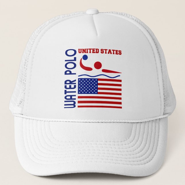 Gorra De Camionero Water polo Estados Unidos (Anverso)