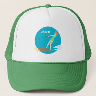 Gorra De Camionero Waterski de estilo vintage